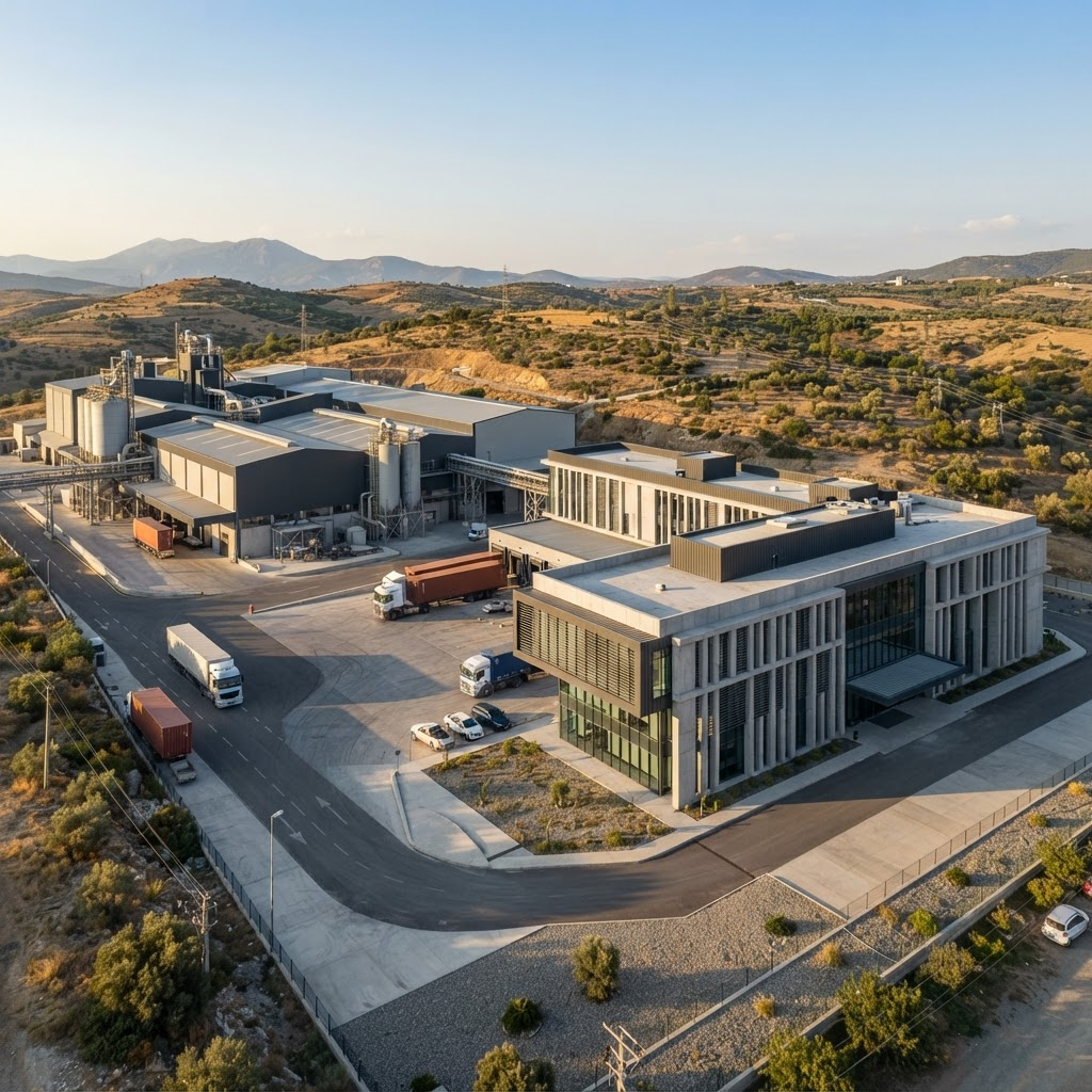 Processing facility and logistics yard of Anker Mining Co.